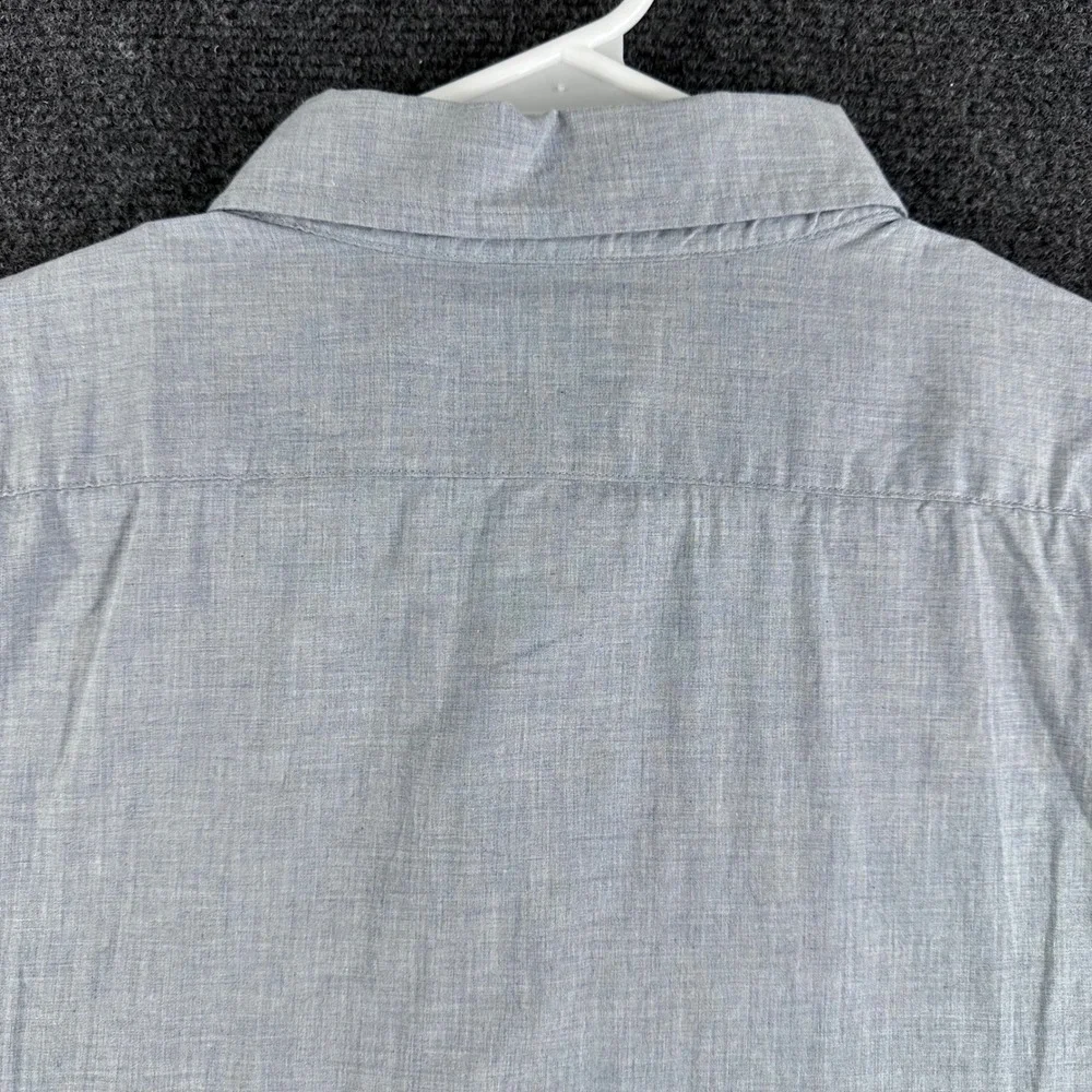 Banana Republic Mens XL‎ Slim Fit Short Sleeve Organic Cotton Button Down Shirt